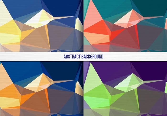 Free Vector bunte geometrische Hintergrund-Sammlung