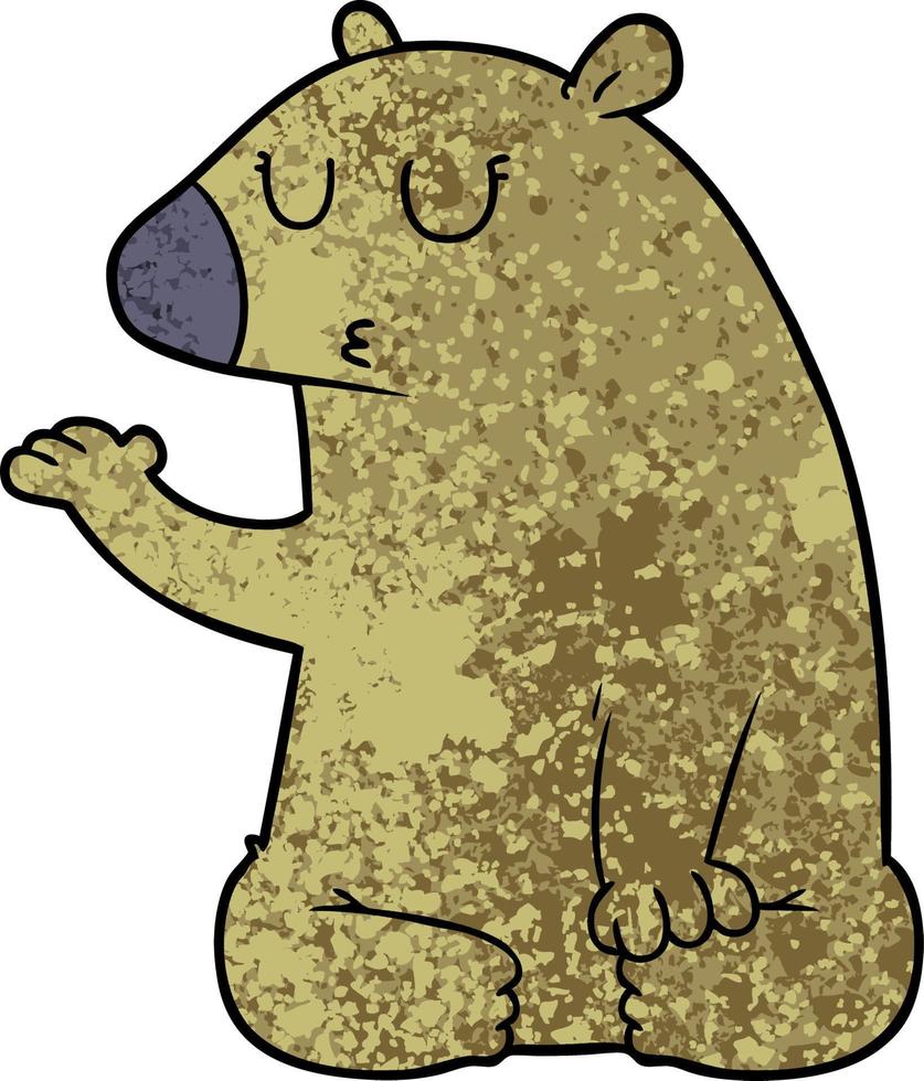 Björn tecknad serie karaktär vektor