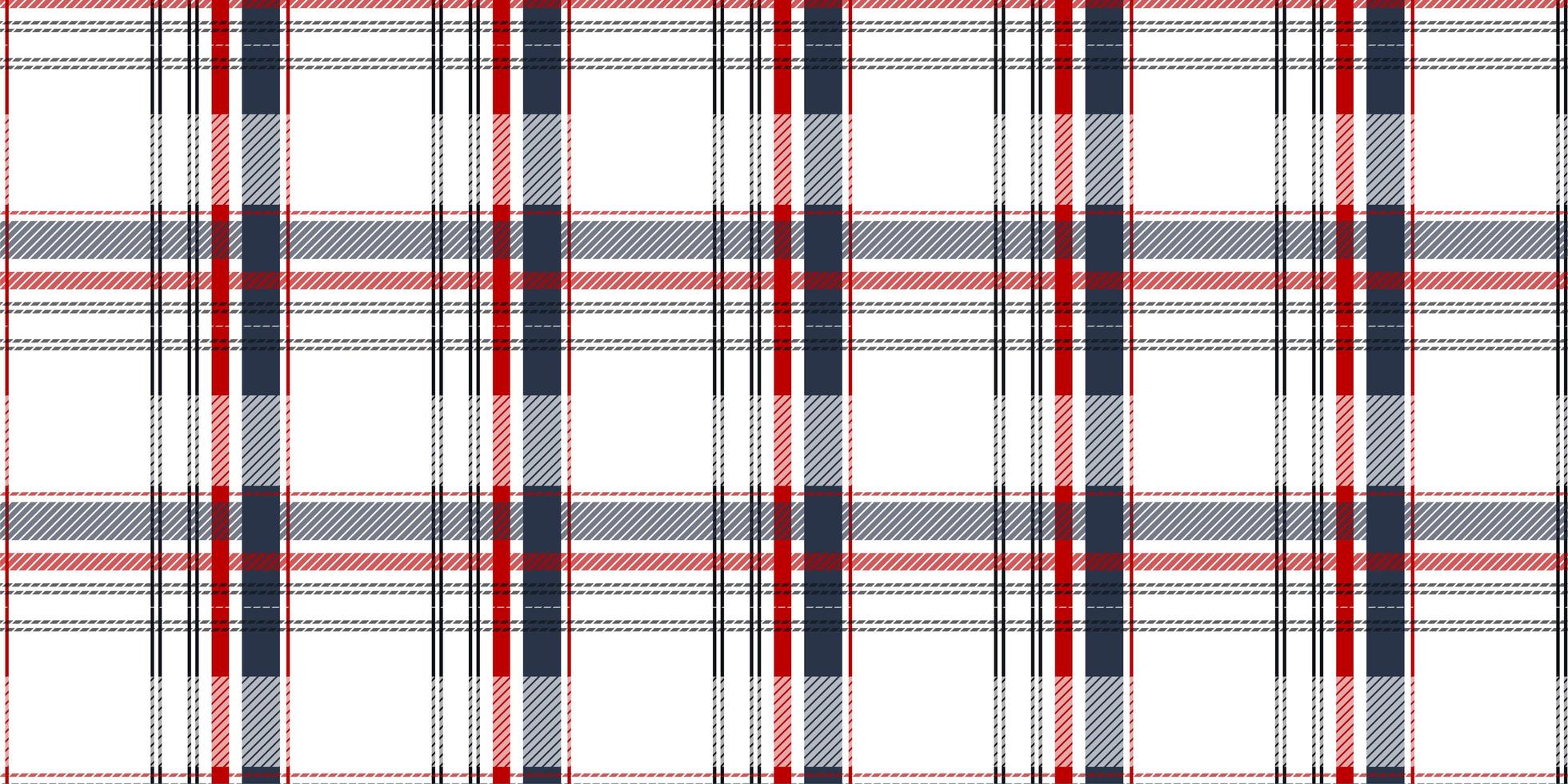 nahtloses Muster aus rotem, weißem und blauem Tartan vektor