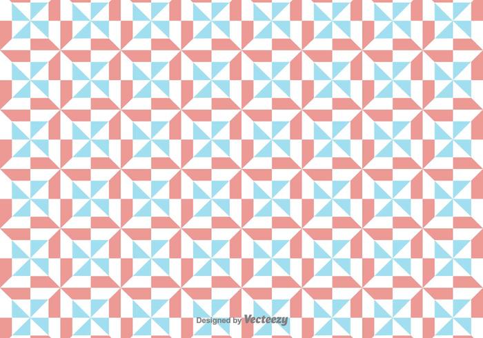 Vector Simple Pattern Mit Roten Und Blauen Geometrischen Figuren