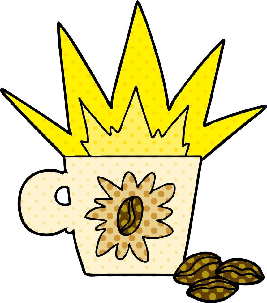 Cartoon-Espressokaffee vektor