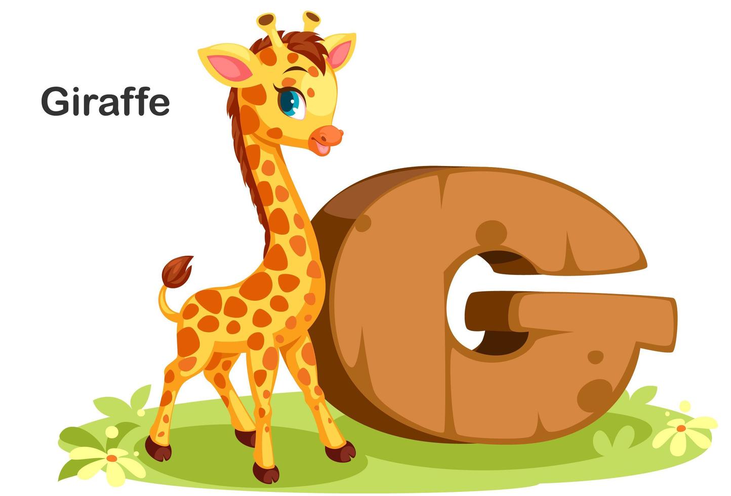 g för giraff vektor