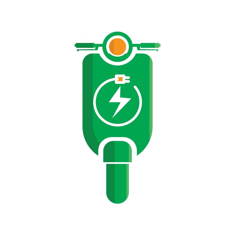 elektrisk skoter ikon i grön Färg. eps 10 vektor fil formatera