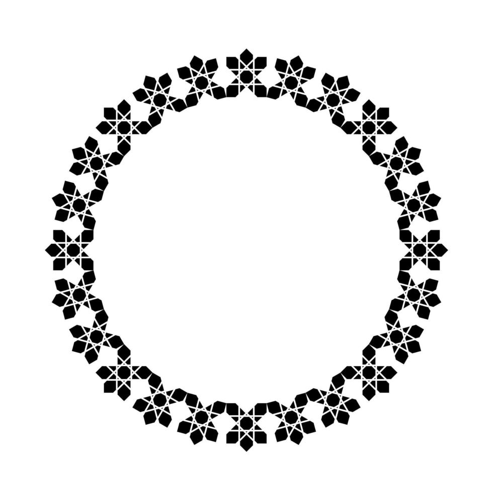 cirkel form dekorativ motiv mönster. dekoration för interiör, exteriör, matta, textil, plagg, trasa, silke, bricka, plast, papper, omslag, tapet, kudde, soffa, bakgrund, ect. vektor