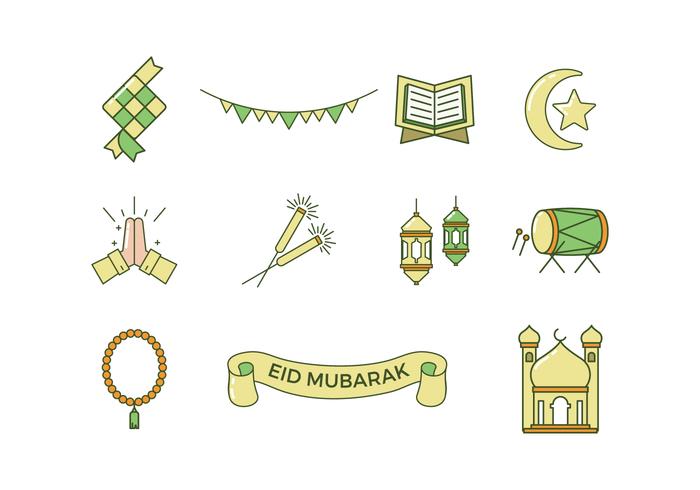 Gratis Eid Mubarak Vector