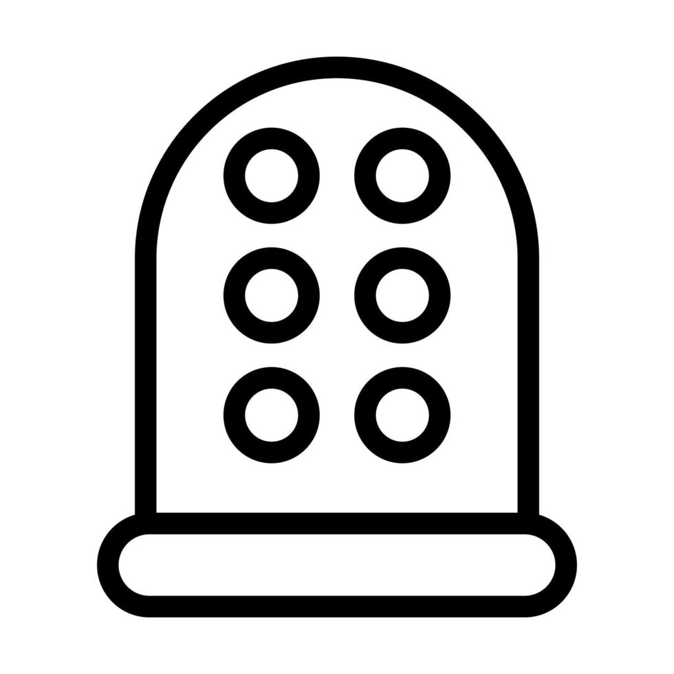 Fingerhut-Icon-Design vektor