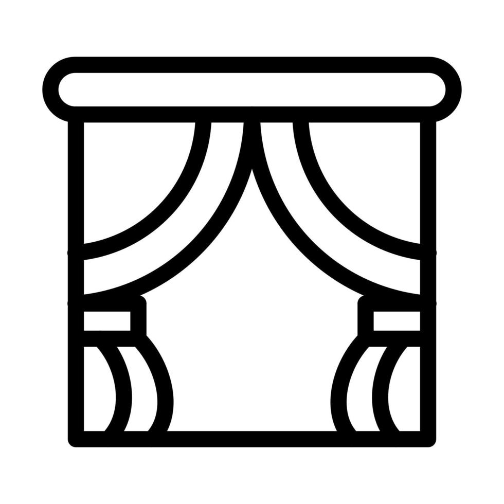 Gardinen-Icon-Design vektor