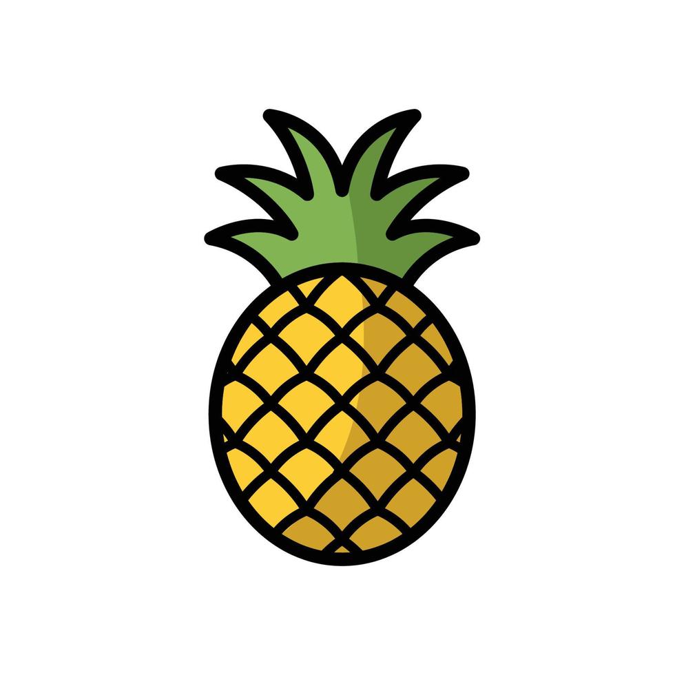 ananas ikon vektor design mall