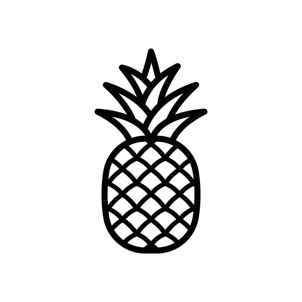 Ananas-Symbol-Vektor-Design-Vorlage vektor