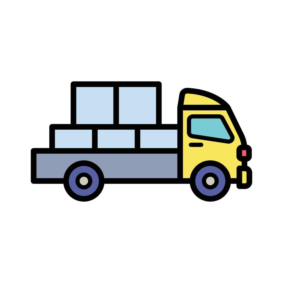 LKW-Icon-Vektor-Design-Vorlage vektor