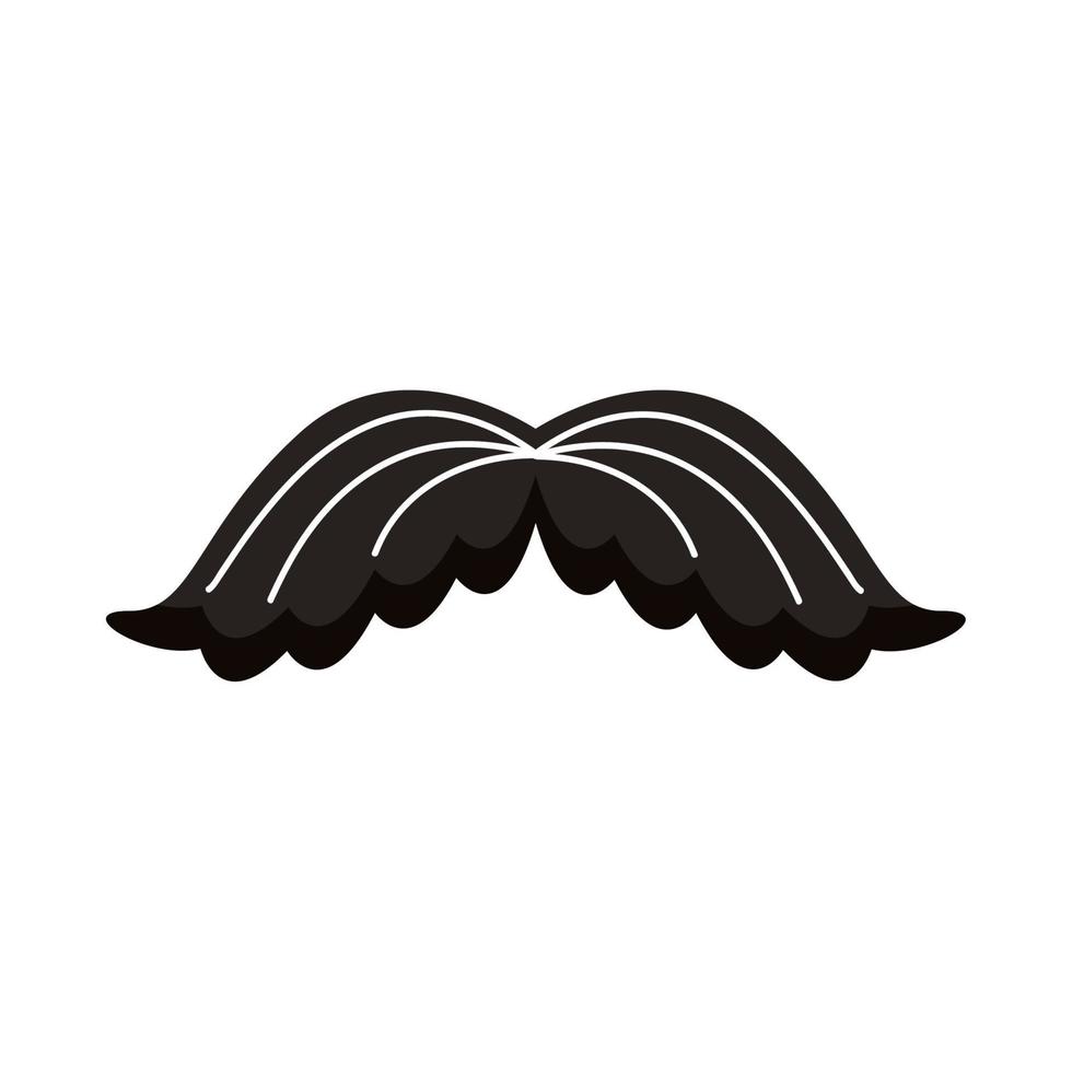 retro mustasch stil vektor