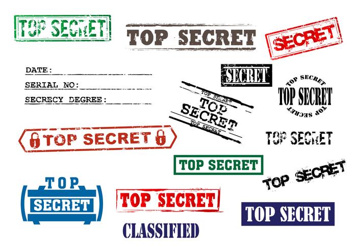 Vektorgrafik Top Secret Stempel vektor