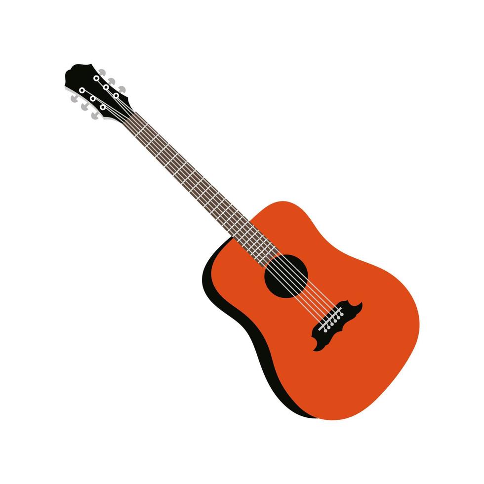 Gitarren-Icon-Vektor-Design-Vorlagen vektor