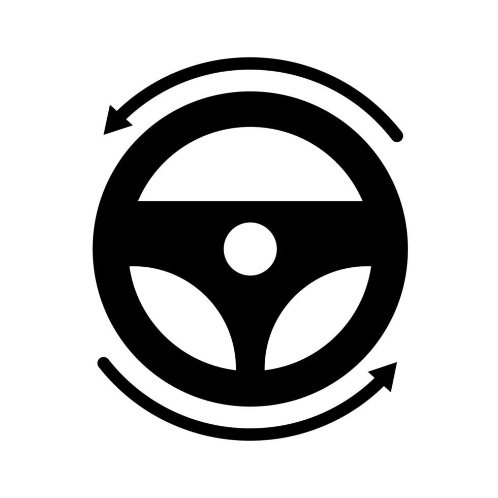 styrning hjul ikon vektor design mallar