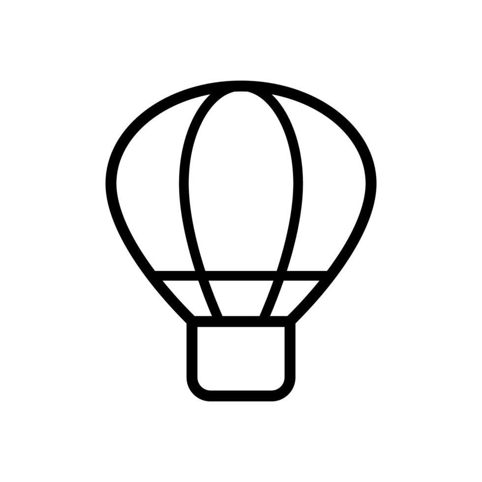 luft ballong ikon vektor design mallar