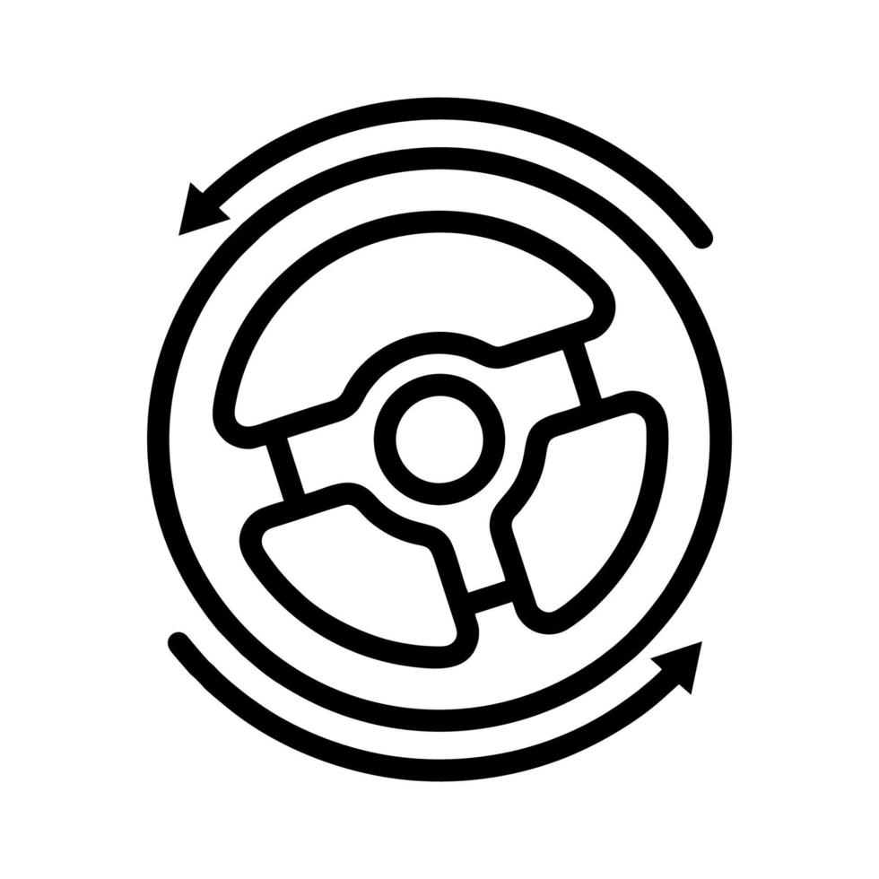 Lenkrad-Icon-Vektor-Design-Vorlagen vektor