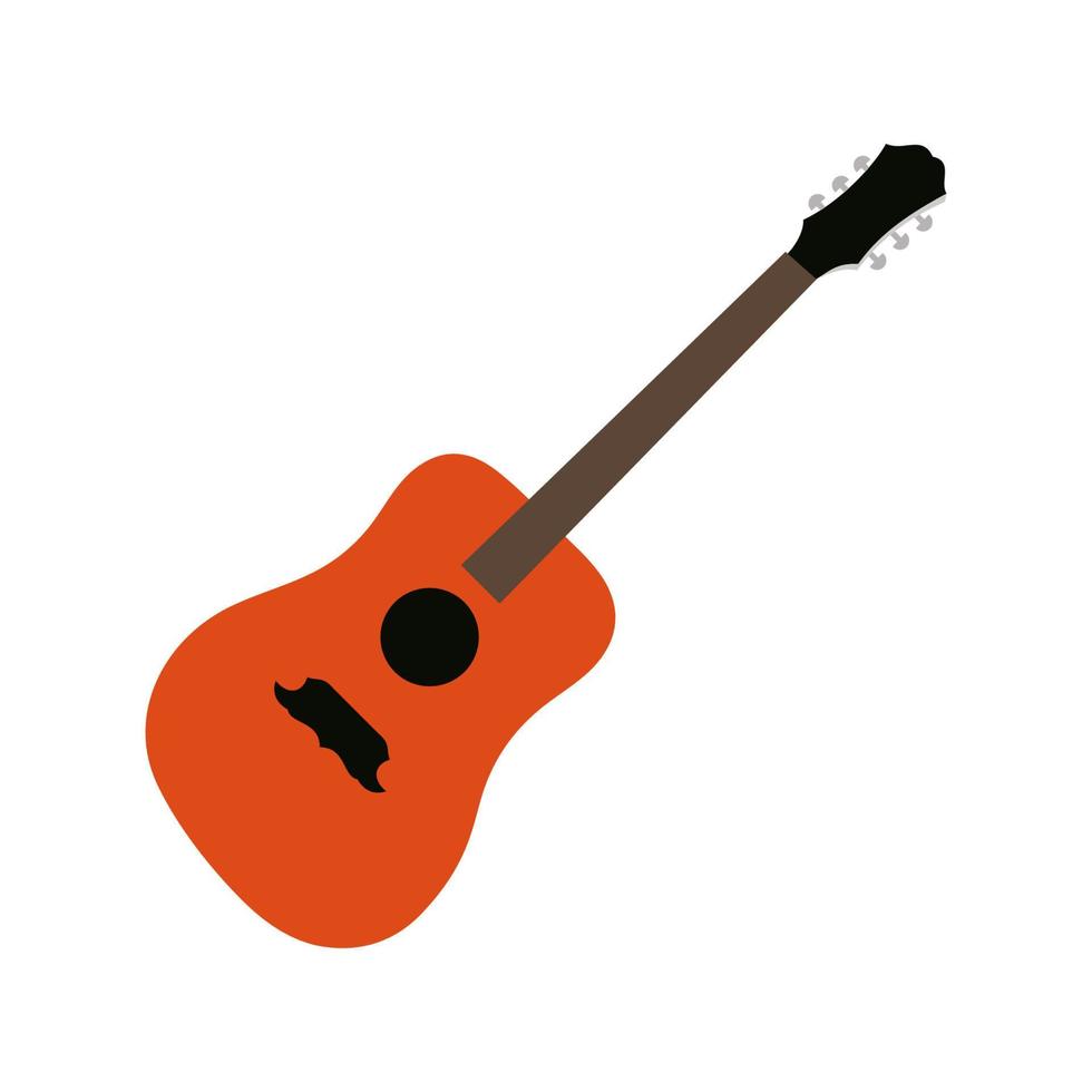 Gitarren-Icon-Vektor-Design-Vorlagen vektor