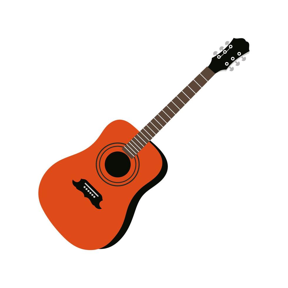 Gitarren-Icon-Vektor-Design-Vorlagen vektor