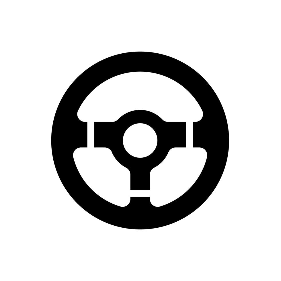 Lenkrad-Icon-Vektor-Design-Vorlagen vektor