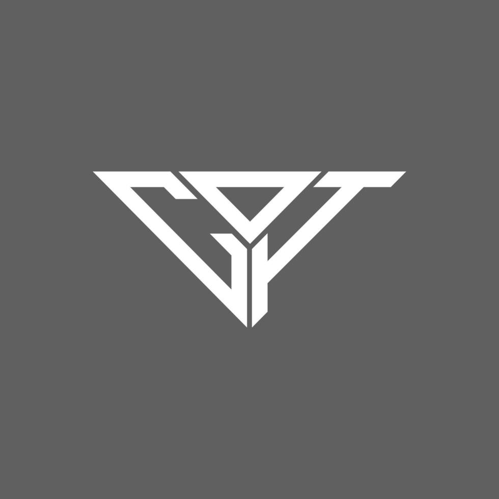 cdi brev logotyp kreativ design med vektor grafisk, cdi enkel och modern logotyp i triangel form.