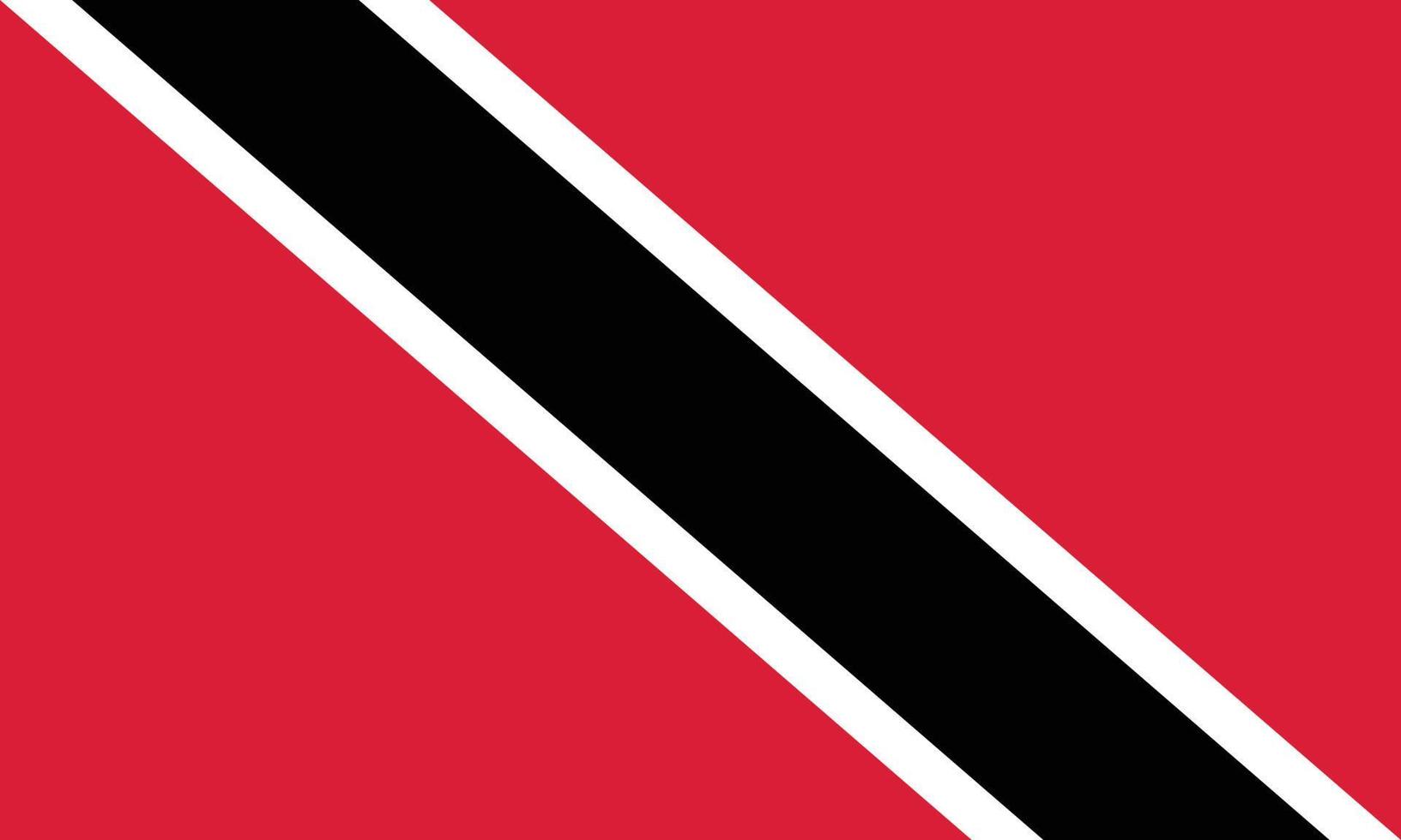 de nationell flagga av trinidad och tobago vektor illustration