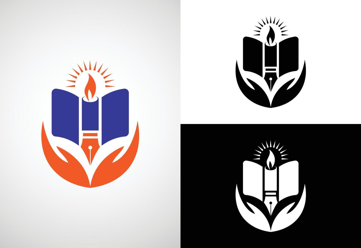 utbildning logotyp design vektor mall, utbildning och gradering logotyp vektor illustration