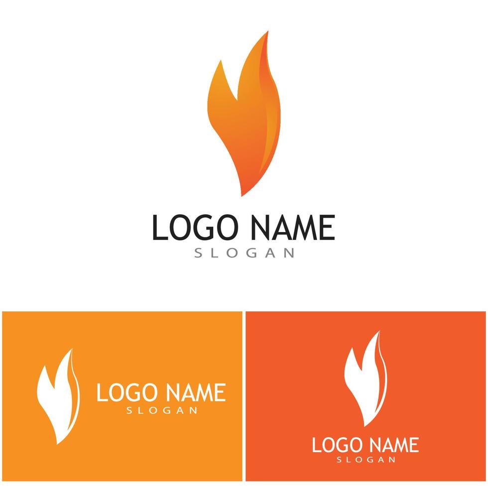 Feuer Flamme Logo Vektor Konzeptdesign