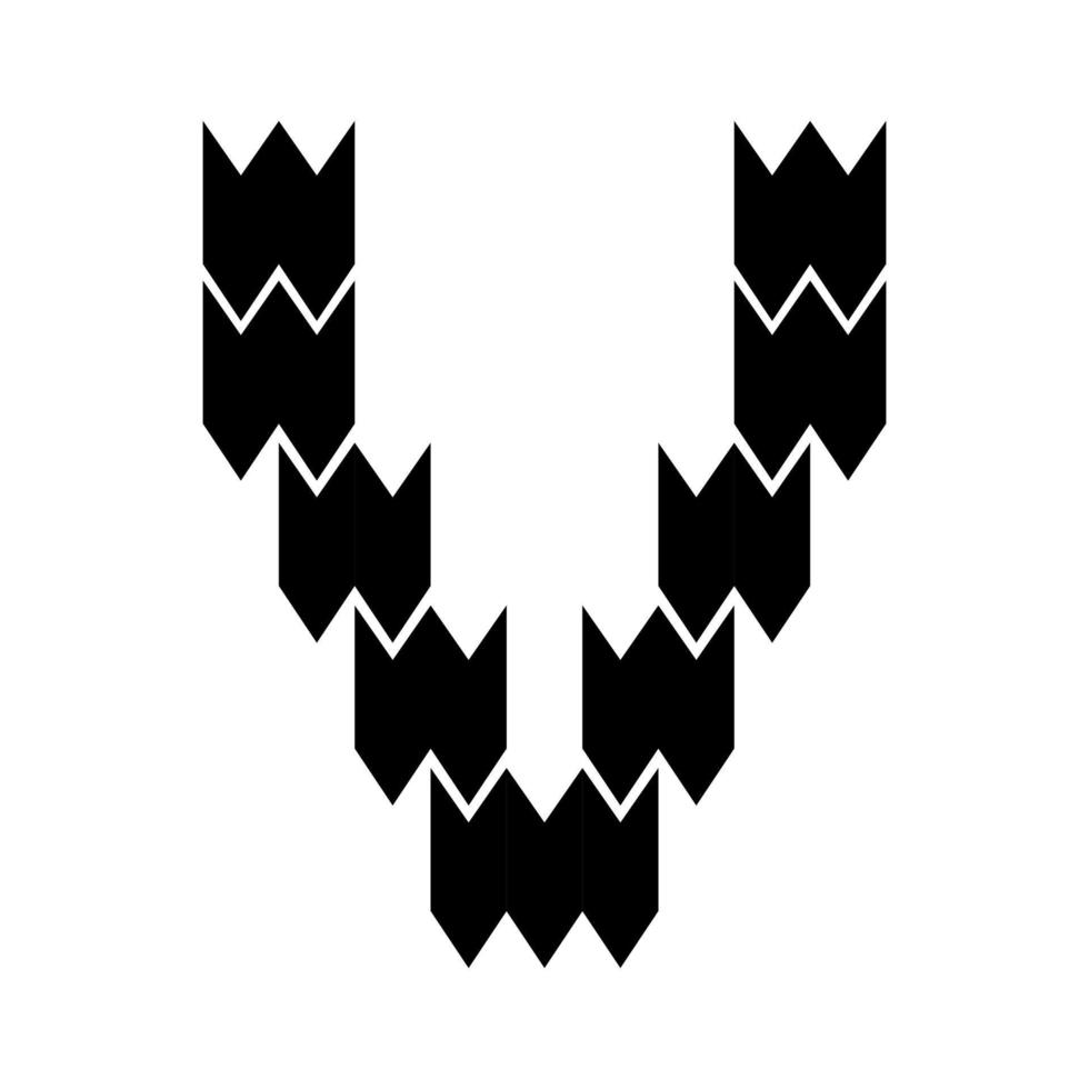 Buchstabe V-Logo-Design. vektor