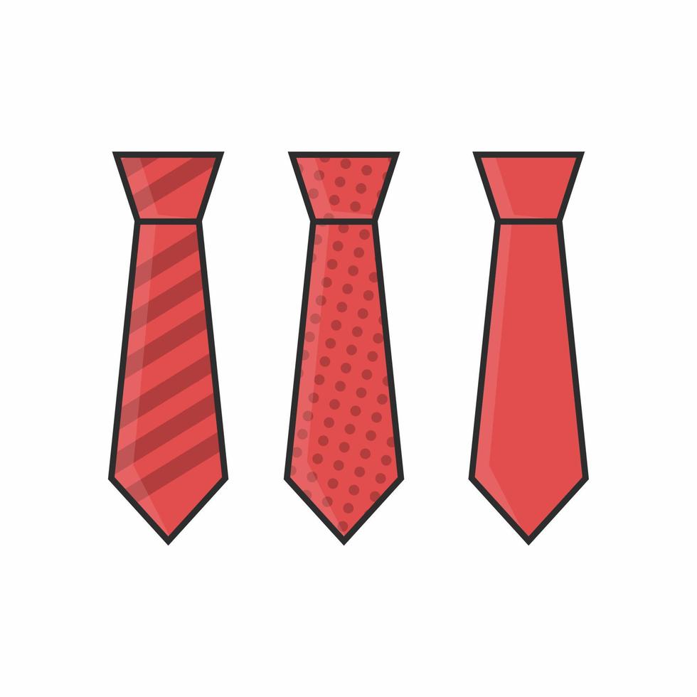 Krawatten-Cartoon-Clipart vektor