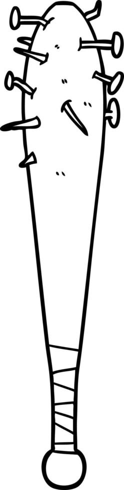tecknad serie fladdermus med naglar i vektor