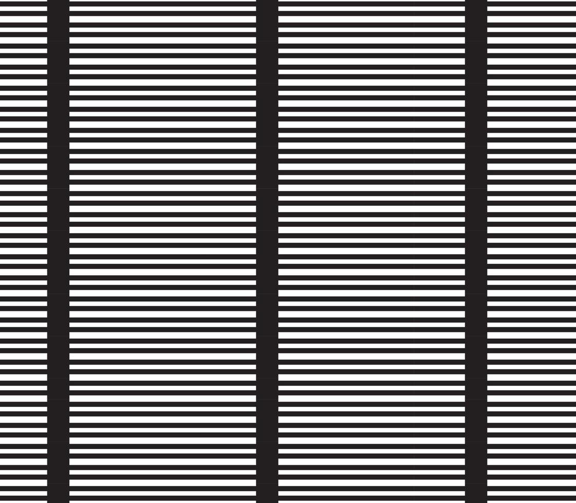 abstrakte Mustergrenze nahtlose schwarze, graue und weiße quadratische Streifen schöner geometrischer Labyrinth-Musterstoff. vektor