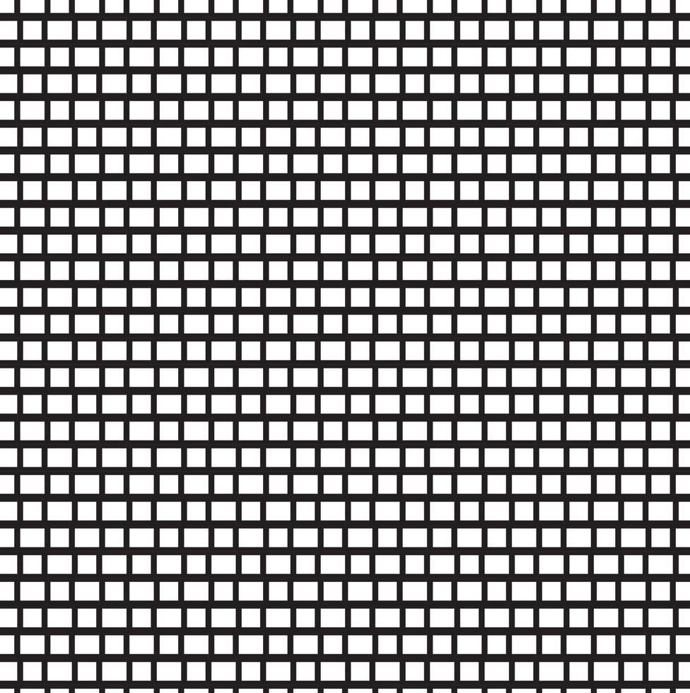 abstrakte Mustergrenze nahtlose schwarze, graue und weiße quadratische Streifen schöner geometrischer Labyrinth-Musterstoff. vektor