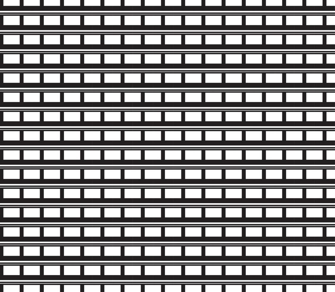 abstrakte Mustergrenze nahtlose schwarze, graue und weiße quadratische Streifen schönes geometrisches Mustergewebe vektor