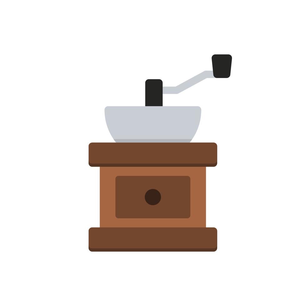 vintage kaffeemühle, symbol, vektor, illustration. vektor