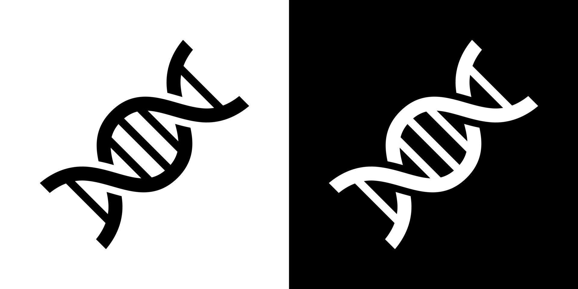 dna, genetisk ikon vektor i ClipArt stil