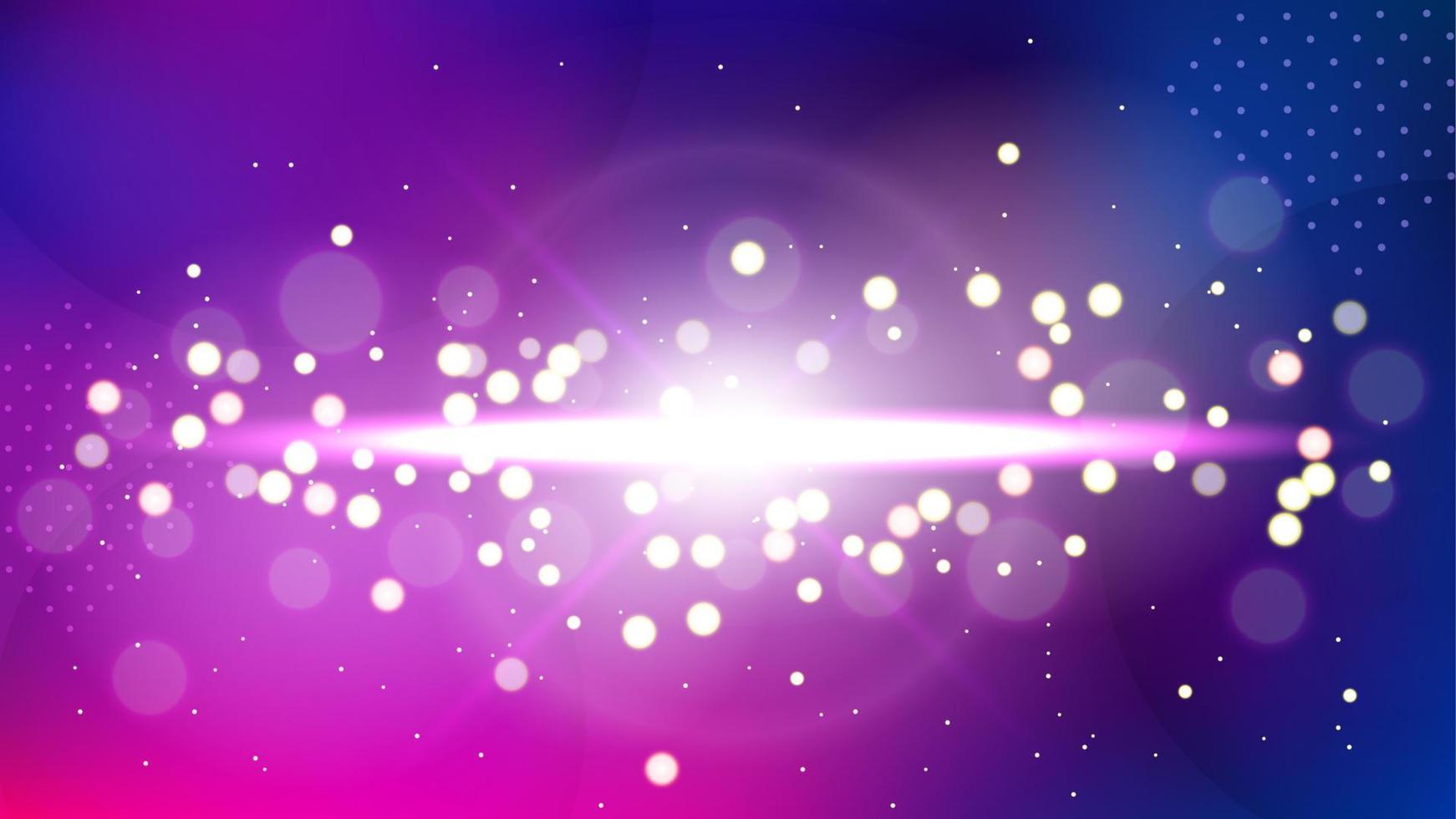violett ljus blossa bakgrund, elegant upplyst ljus. widescreen vektor illustration