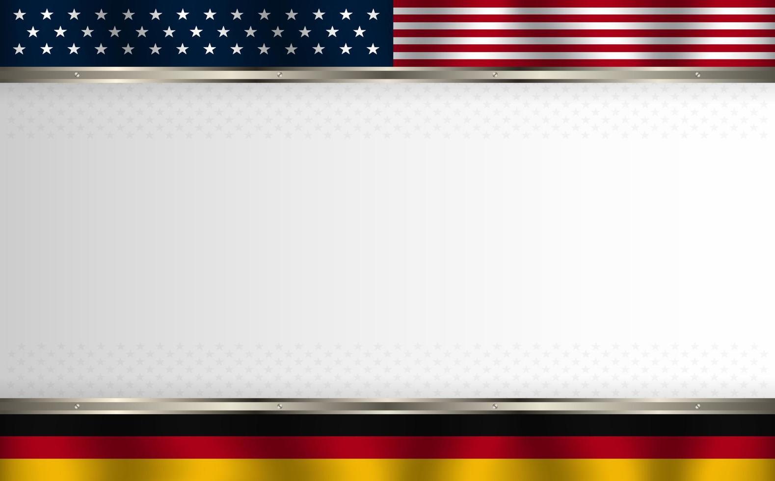 Hintergrunddesign der amerikanischen deutschen Flagge vektor