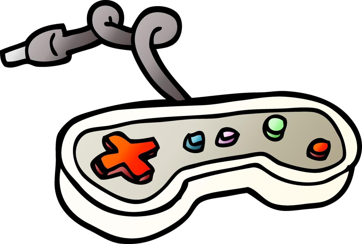 vektor lutning illustration tecknad serie spel kontrollant