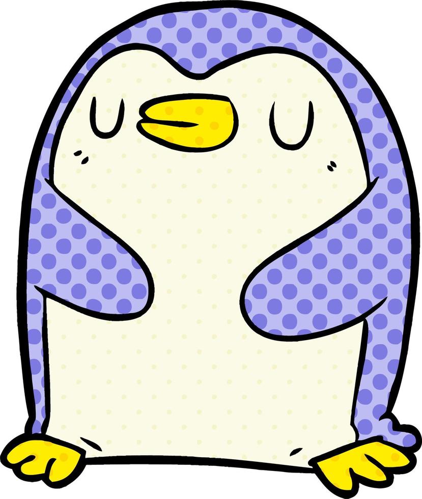 Cartoon-Pinguin-Figur vektor