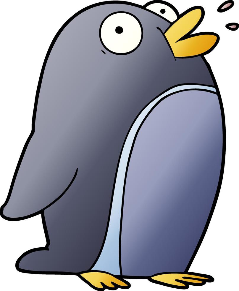 Cartoon-Pinguin-Figur vektor