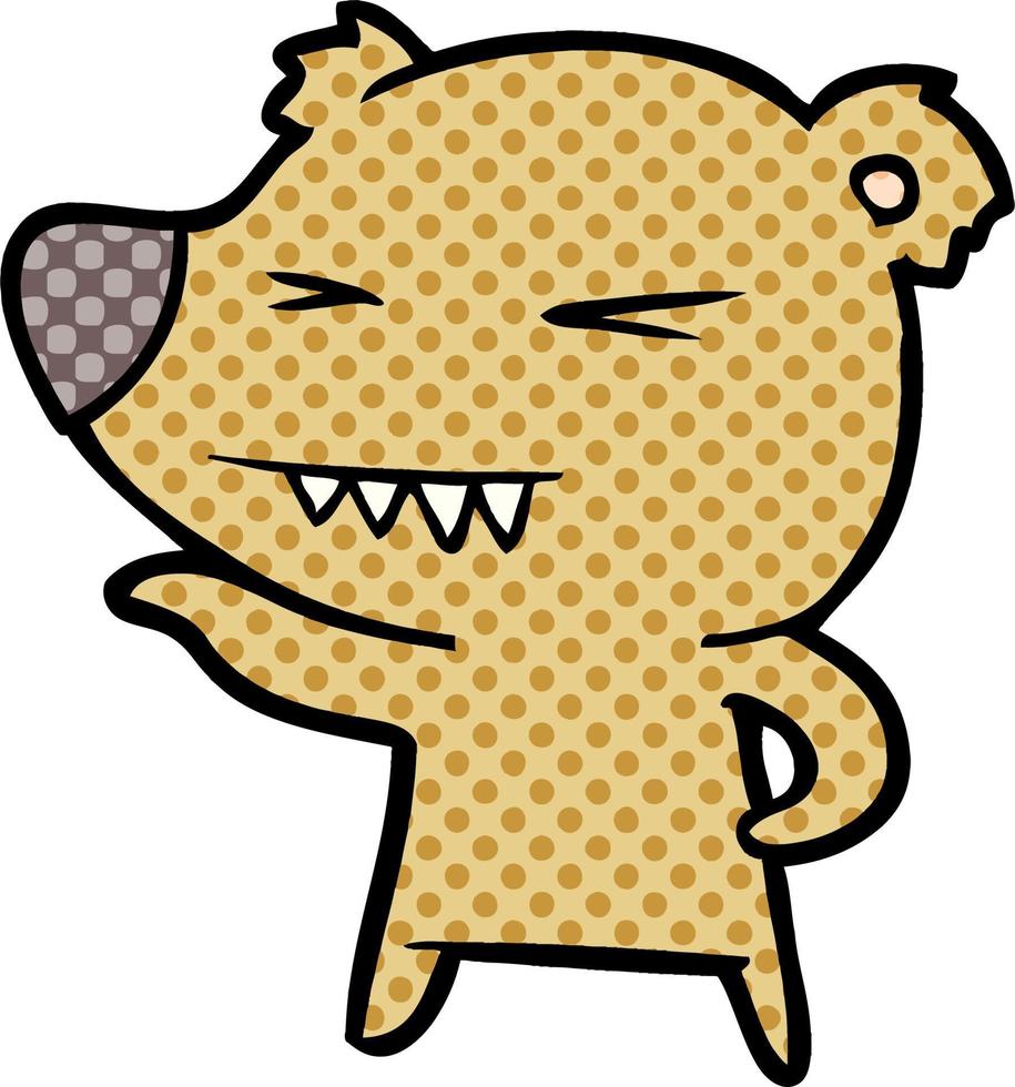 Wütender Bären-Cartoon vektor