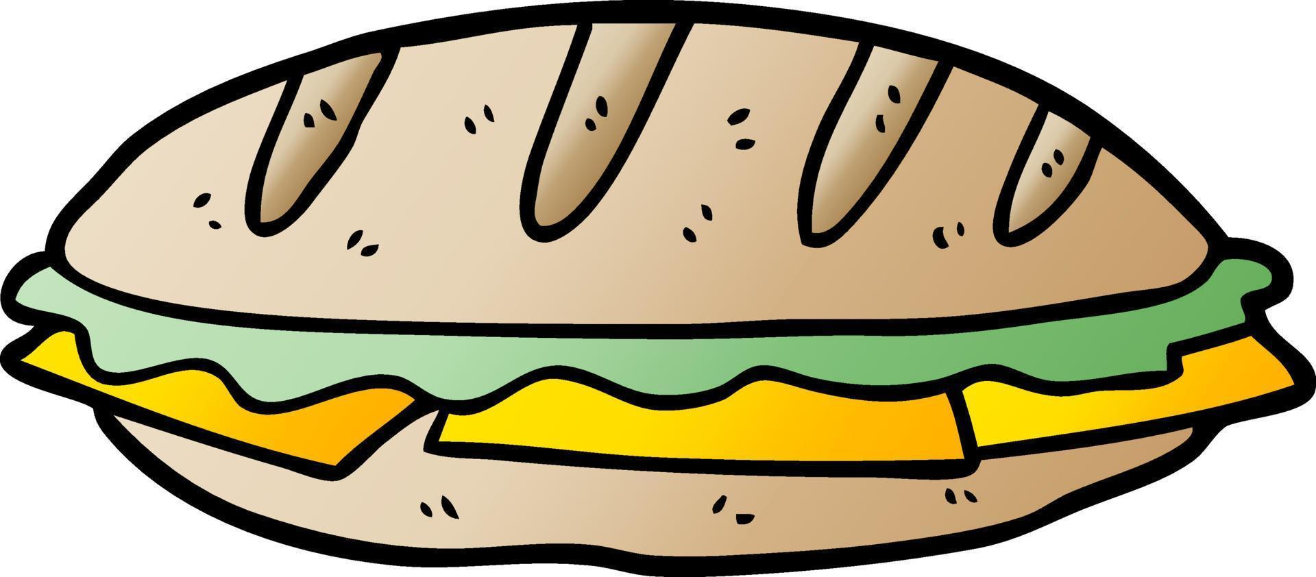 Cartoon-Schach-Sandwich vektor