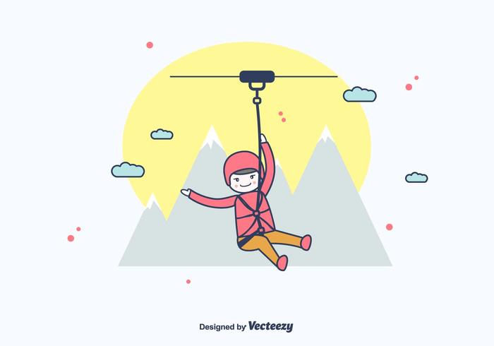 Zipline vektor