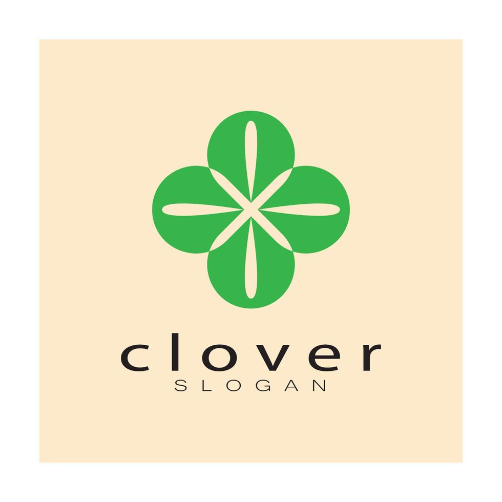 logotyp design inspiration ikon illustration mall vektor klöver eller moringa löv, för naturlig produkt design, hälsa, medicin, klöver och moringa lantbruk, medicinsk kapslar