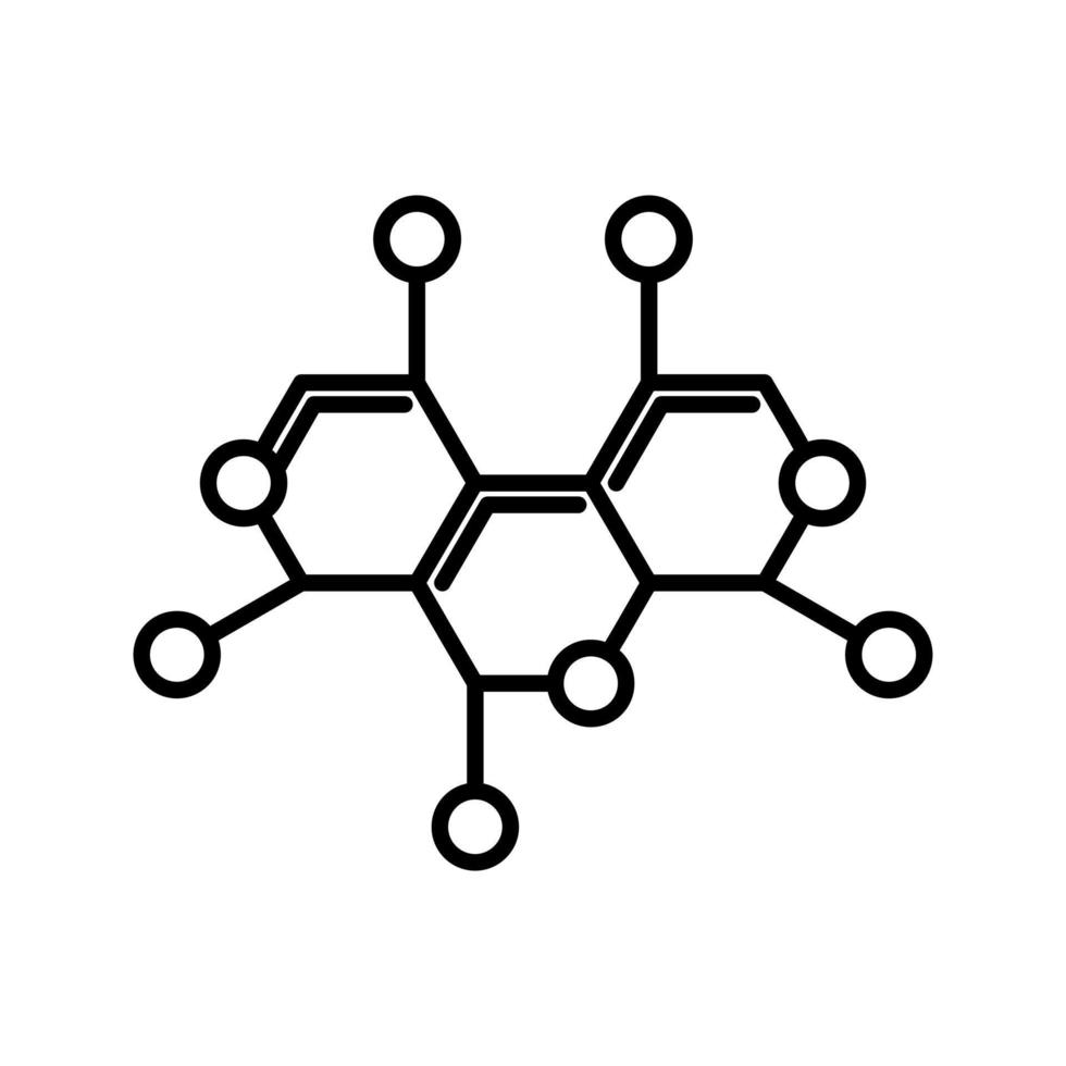 Vektorsymbol für die Molekülstruktur vektor