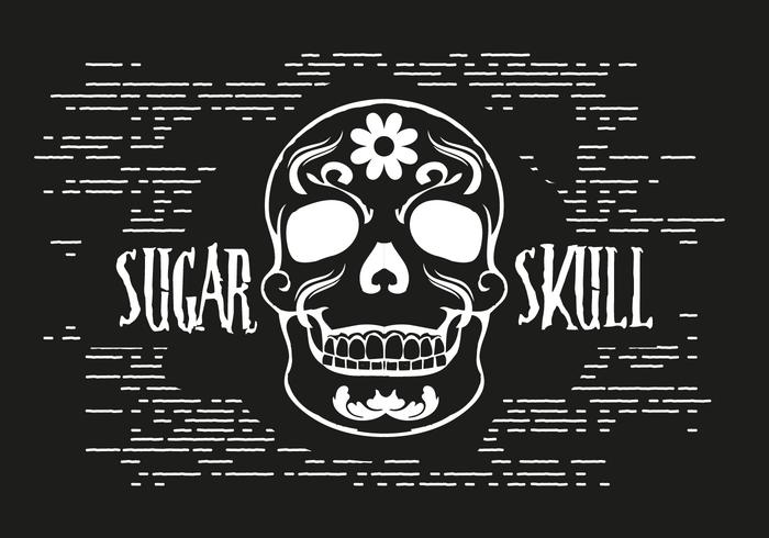 Gratis Sugar Skull Vector Illustration