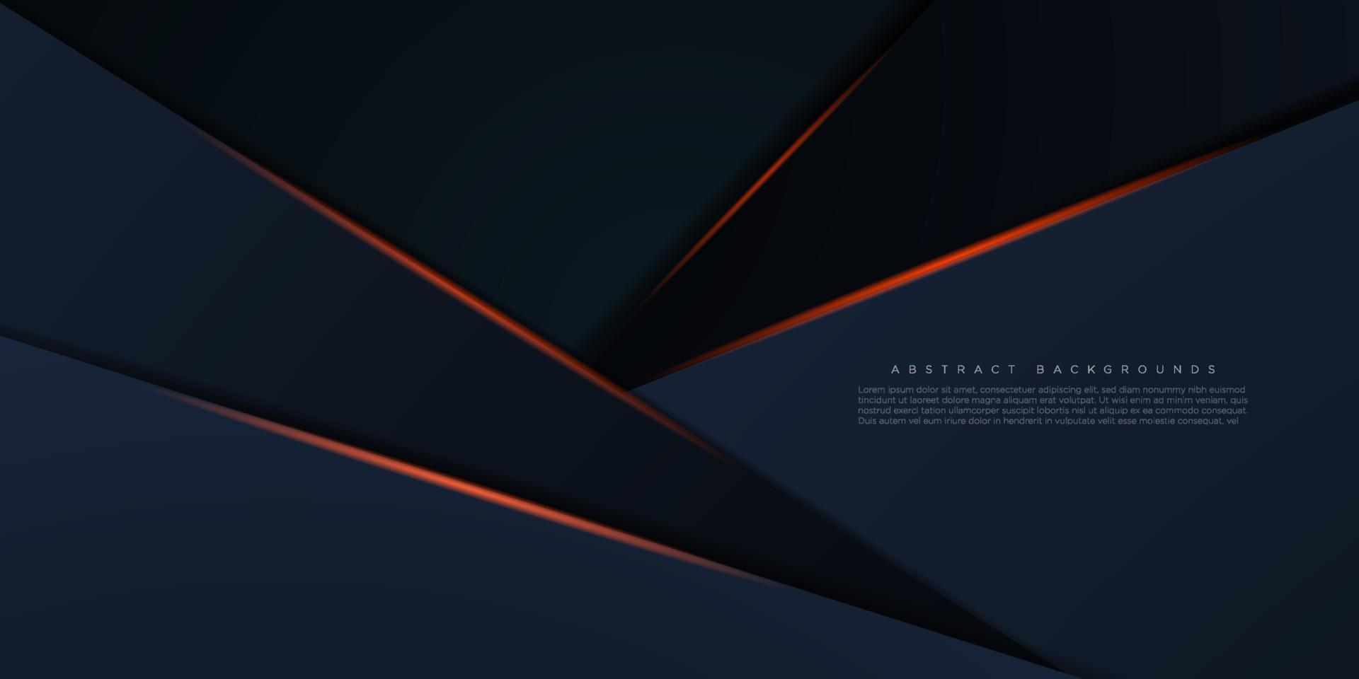 modern geometri abstrakt bakgrund med mörk Färg och orange ljus design. vektor eps10