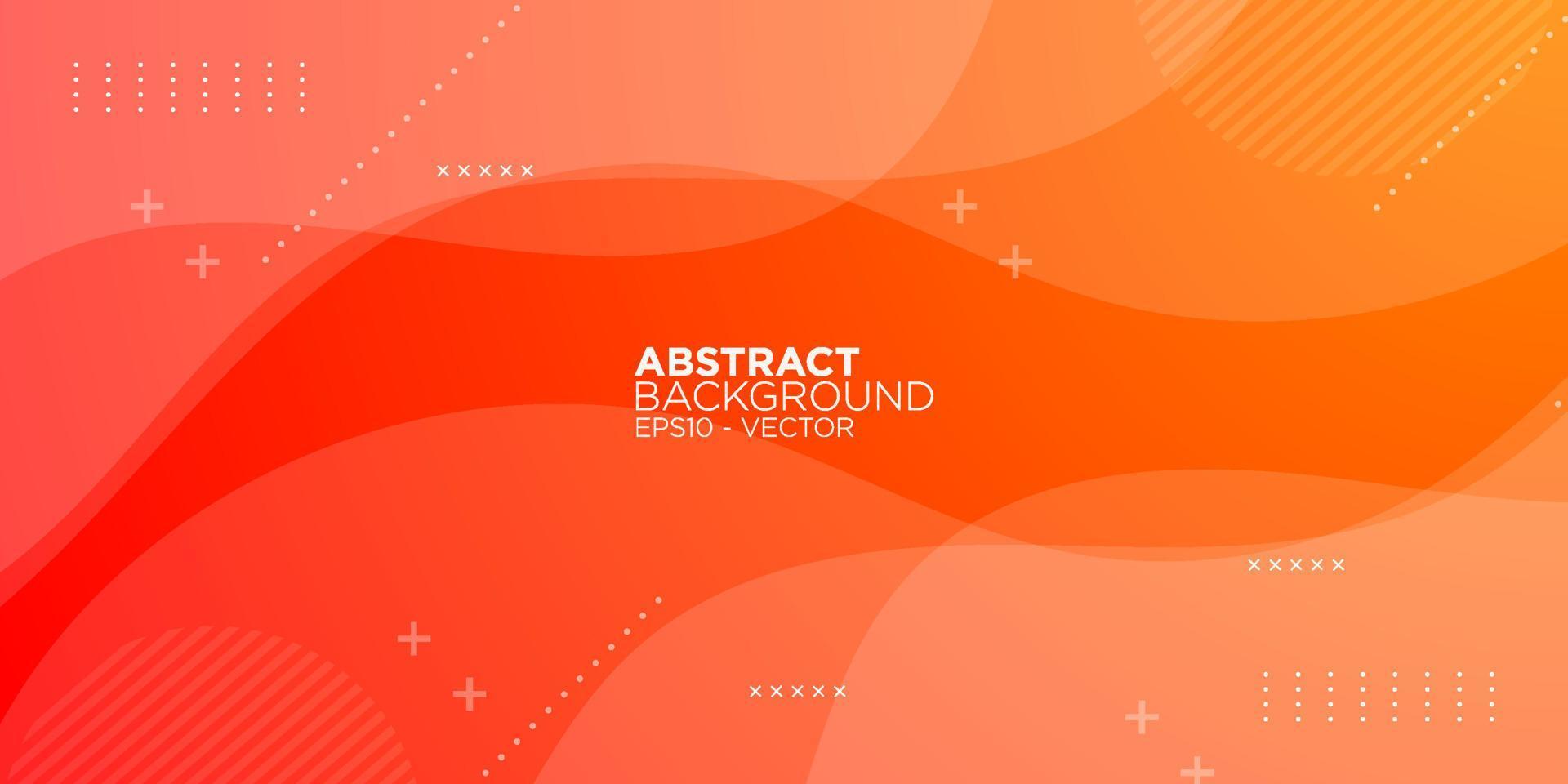 orange abstrakt bakgrund med linjer våg flytande stil bakgrund orange färgrik färsk kreativ bakgrund eps10 vektor