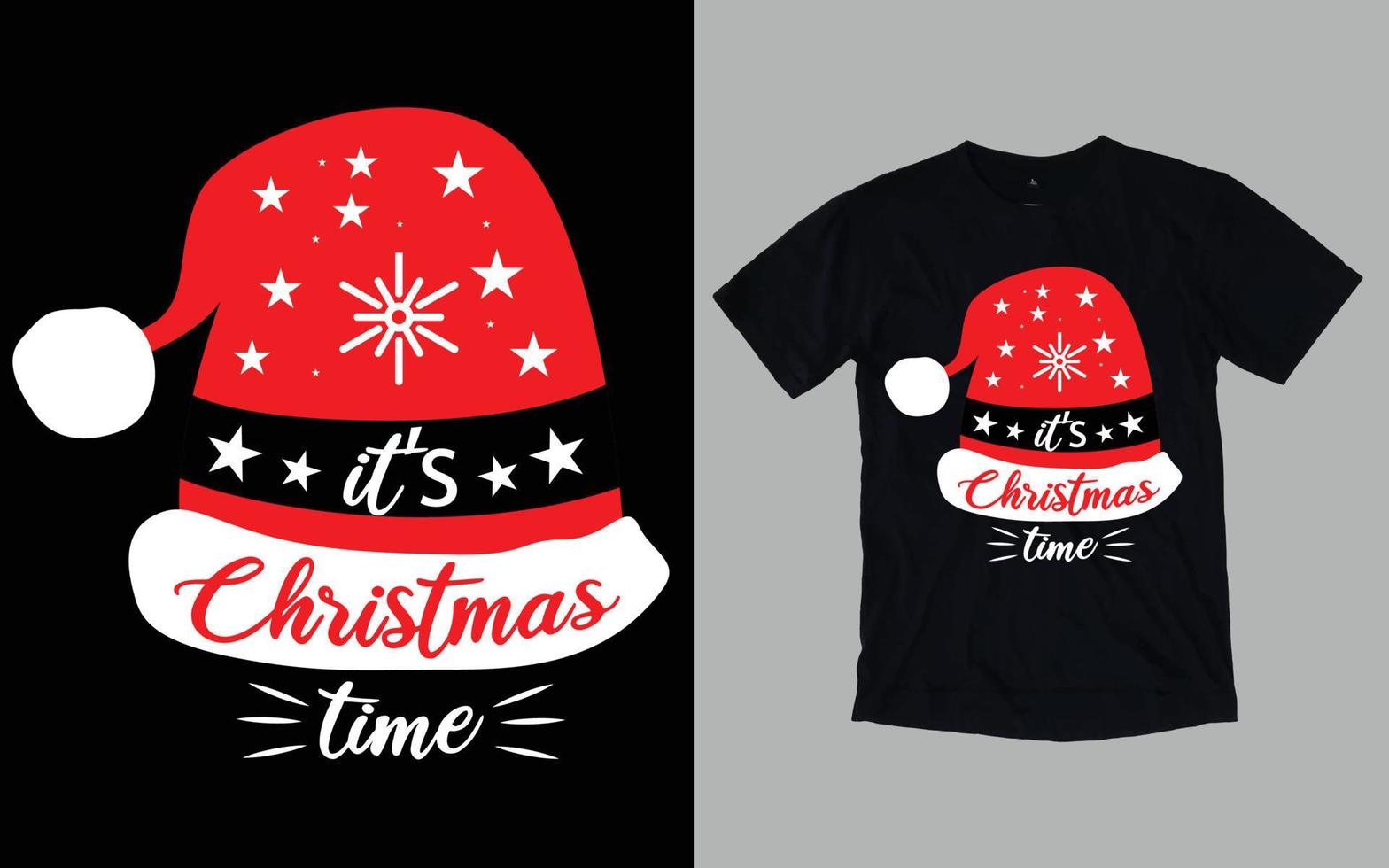 weihnachtstag typografie und grafisches t-shirt-design vektor