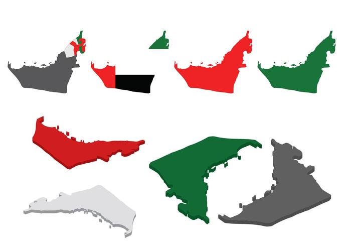 Gratis UAE Map Vector